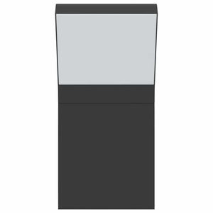 LED Außenwandleuchte Schwarz Aluminium