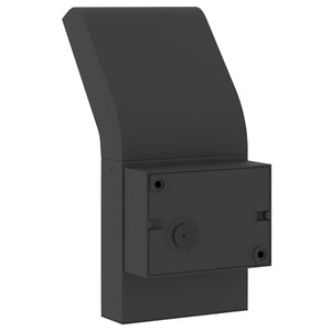 LED-Außenwandleuchte mit Sensor, Schwarz