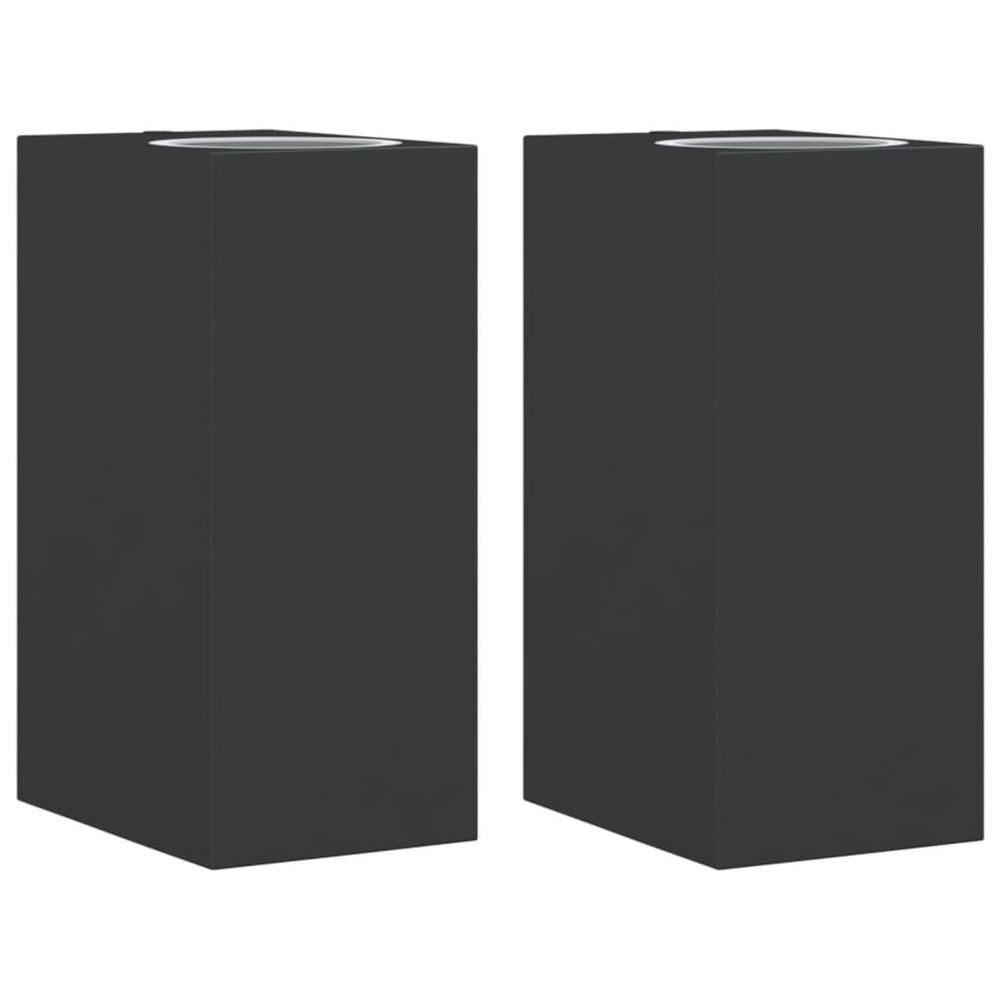 Außenwandleuchten Schwarz 2er Set