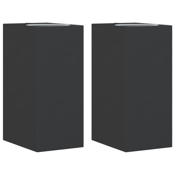 Außenwandleuchten Schwarz 2er Set