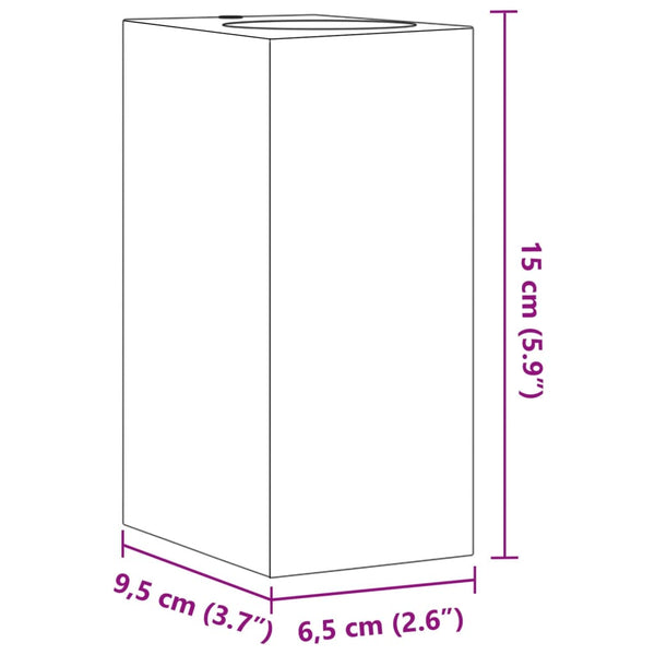 Außenwandleuchten Schwarz 2er Set