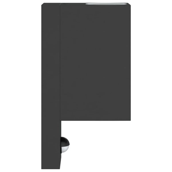 Außenwandleuchte mit Sensor, Schwarz