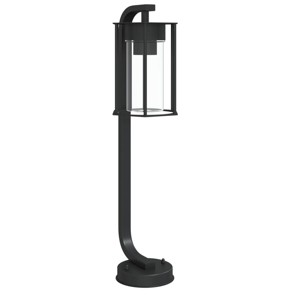 Schwarze Wegeleuchte Edelstahl 60cm