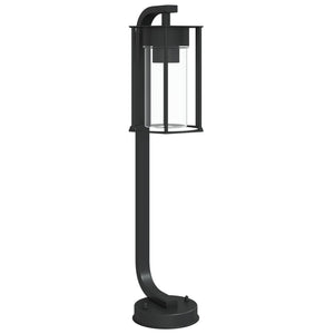 Schwarze Wegeleuchte Edelstahl 60cm