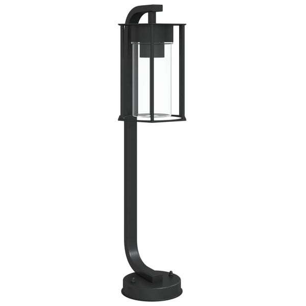 Schwarze Wegeleuchte Edelstahl 60cm