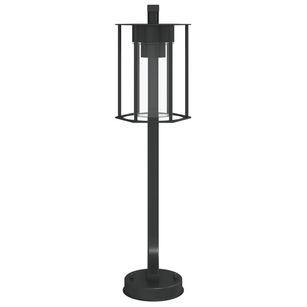 Schwarze Wegeleuchte Edelstahl 60cm