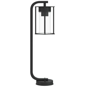 Schwarze Wegeleuchte Edelstahl 60cm