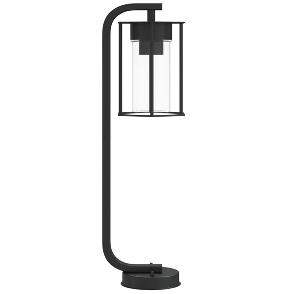 Schwarze Wegeleuchte Edelstahl 60cm