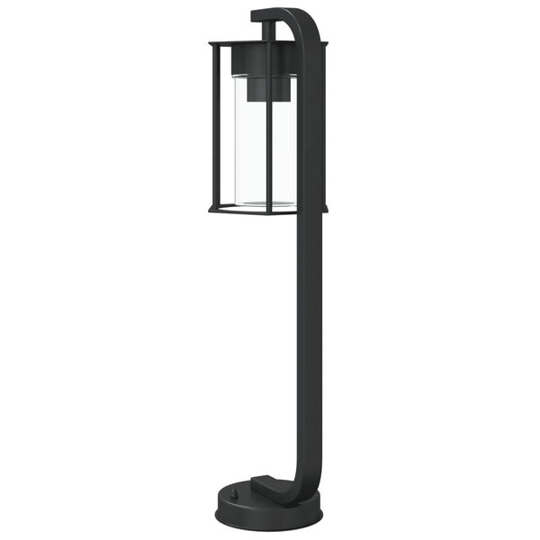 Schwarze Wegeleuchte Edelstahl 60cm