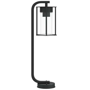 Wegeleuchten Set, 3 Stk., Schwarz, 60cm, Edelstahl
