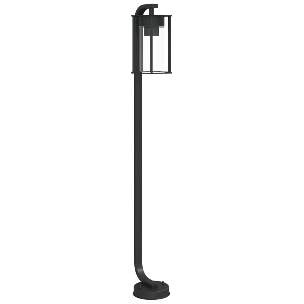 Schwarze Wegeleuchte Edelstahl 100cm