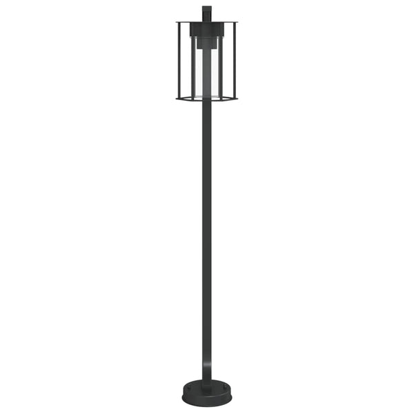 Schwarze Wegeleuchte Edelstahl 100cm