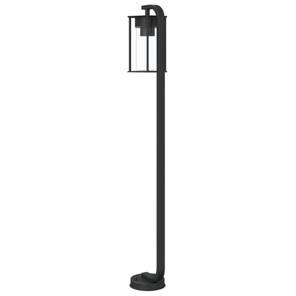Schwarze Wegeleuchte Edelstahl 100cm