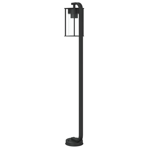 Wegeleuchten Set, 3 Stk, Schwarz, 100cm, Edelstahl