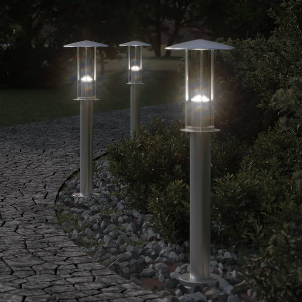 Wegeleuchte Silber 60cm Edelstahl
