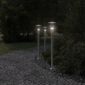 Edelstahl Wegeleuchte Silber 100cm