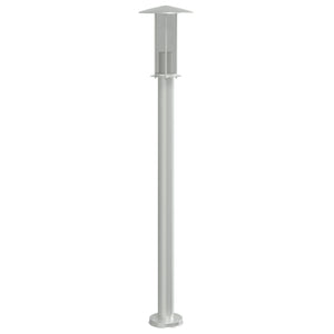 Edelstahl Wegeleuchten 3er Set, Silber, 100cm