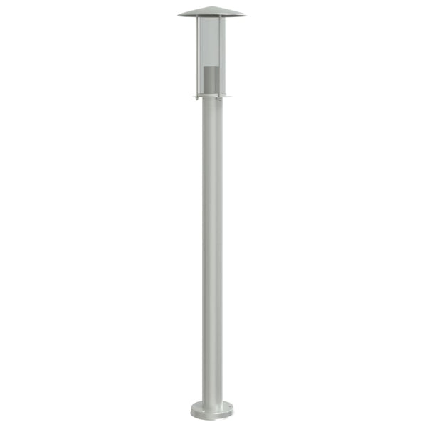 Edelstahl Wegeleuchten 3er Set, Silber, 100cm