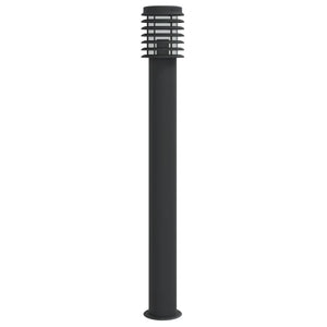 Schwarze Edelstahl Wegeleuchte, 110 cm