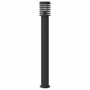 Wegeleuchten Set, 3 Stk., Schwarz, 110cm, Edelstahl