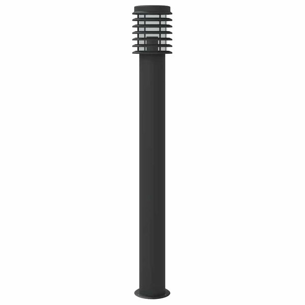 Wegeleuchten Set, 3 Stk., Schwarz, 110cm, Edelstahl