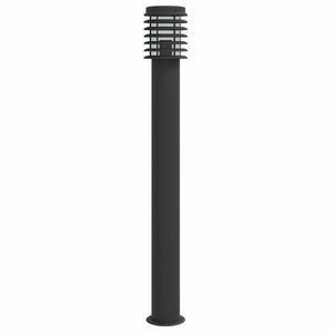 Wegeleuchten Set, 3 Stk., Schwarz, 110cm, Edelstahl