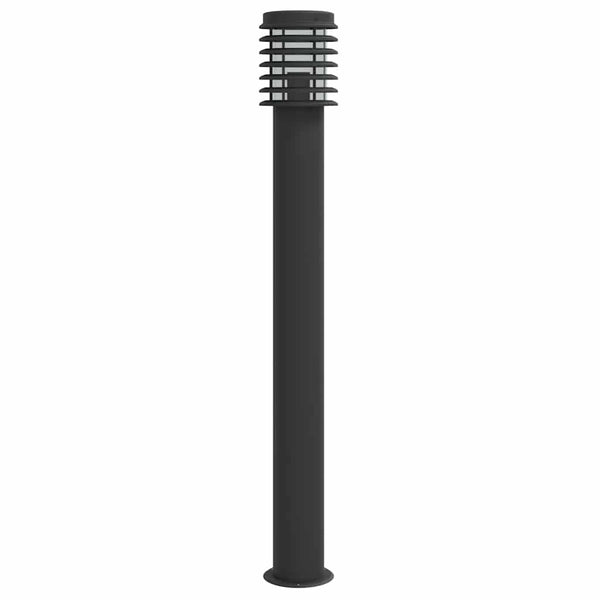 Wegeleuchten Set, 3 Stk., Schwarz, 110cm, Edelstahl
