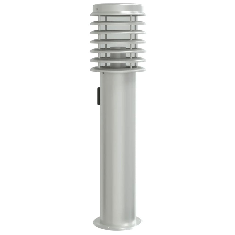 Wegeleuchte mit Steckdose Silber 60cm