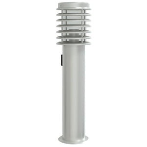 Wegeleuchte mit Steckdose Silber 60cm