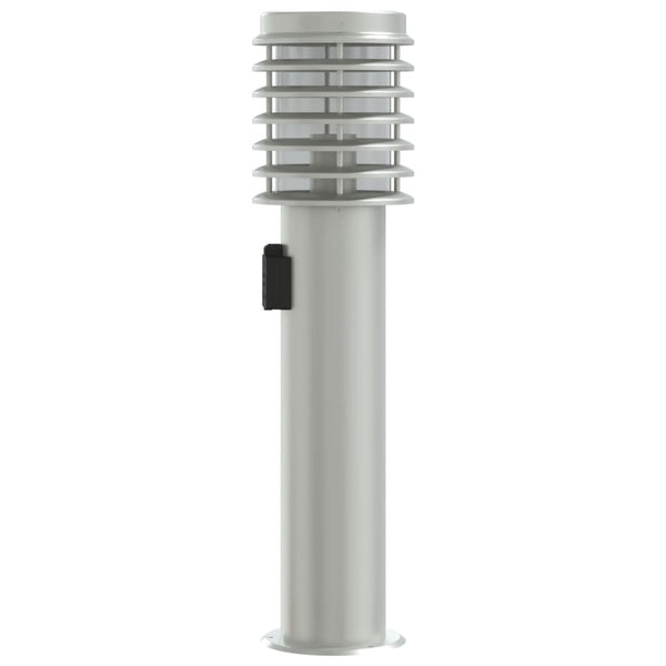 Wegeleuchte mit Steckdose Silber 60cm