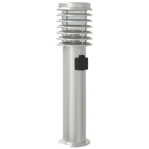 Wegeleuchte mit Steckdose Silber 60cm
