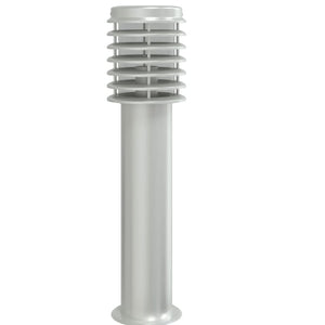 Wegeleuchten mit Steckdose, 3er Set, Edelstahl