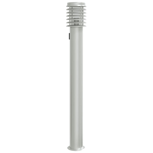 Wegeleuchte mit Steckdose Silber 110cm