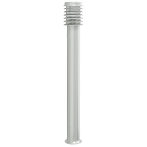 Wegeleuchten mit Steckdose, 3er Set, Edelstahl