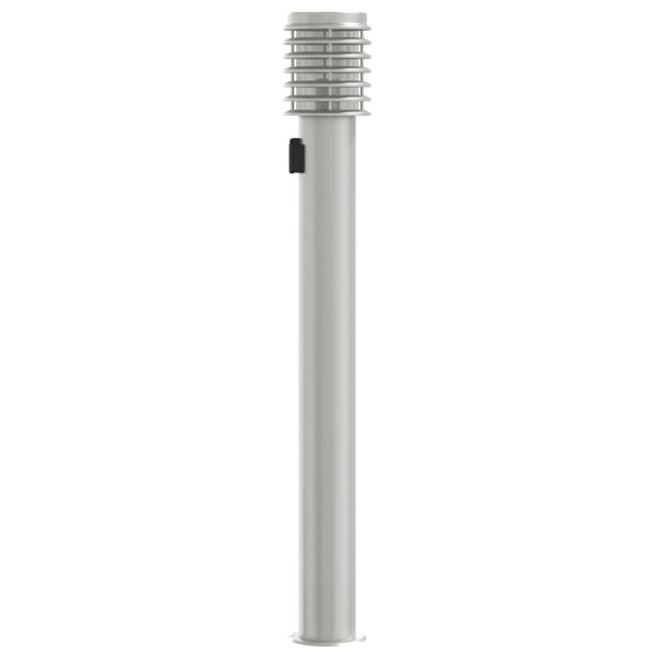 Wegeleuchten mit Steckdose, 3er Set, Edelstahl