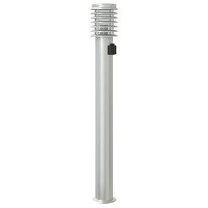 Wegeleuchten mit Steckdose, 3er Set, Edelstahl