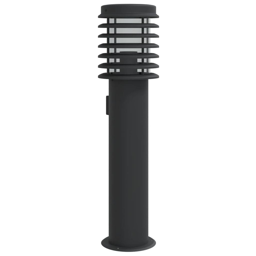 Wegeleuchte mit Steckdose, Schwarz, 60cm