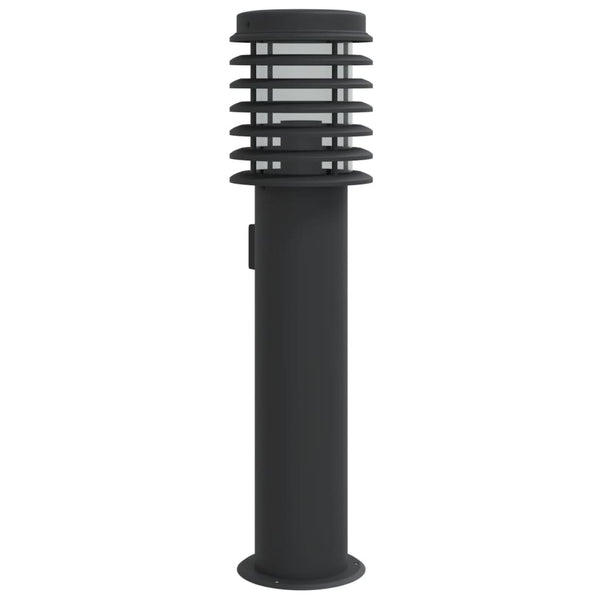Wegeleuchte mit Steckdose, Schwarz, 60cm