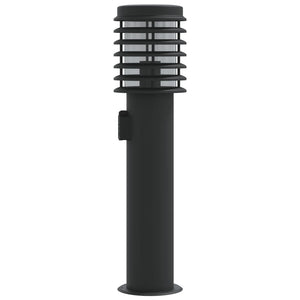 Wegeleuchte mit Steckdose, Schwarz, 60cm