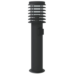 Wegeleuchte mit Steckdose, Schwarz, 60cm