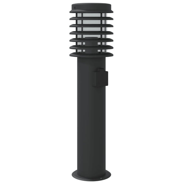 Wegeleuchten mit Steckdose, 3er Set, 60cm