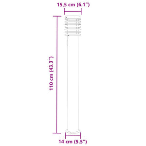Wegeleuchten mit Steckdose, 3er Set