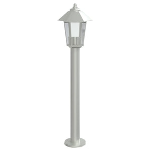 Silberne Edelstahl Wegeleuchte 80cm