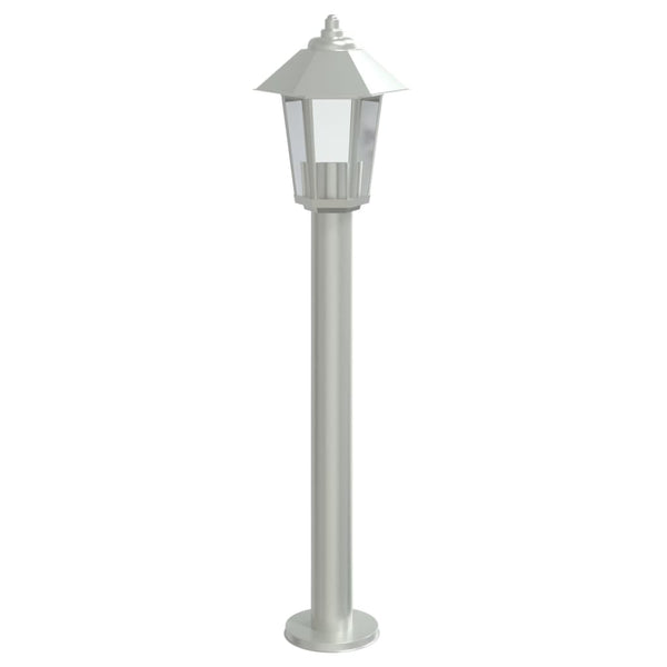 Silberne Edelstahl Wegeleuchte 80cm