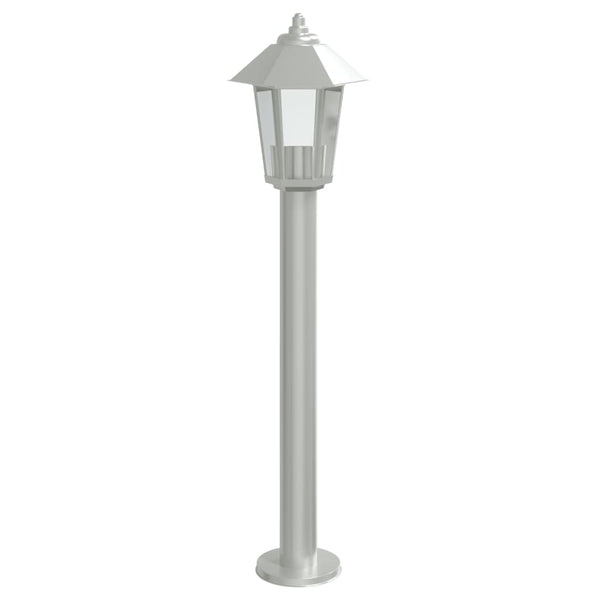 Edelstahl Wegeleuchten Silber 80cm 3er Set