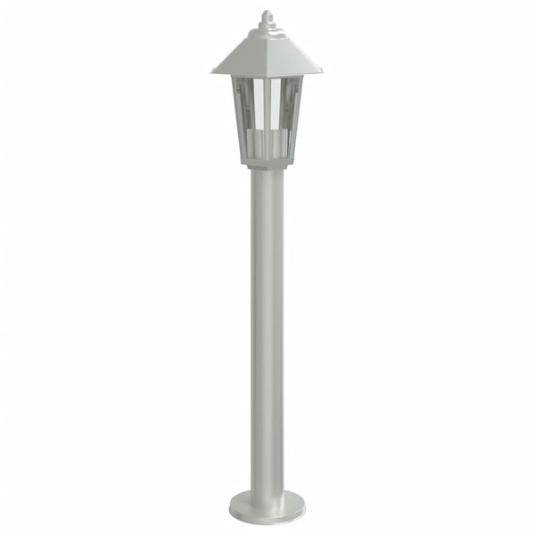 Edelstahl Wegeleuchten Silber 80cm 3er Set