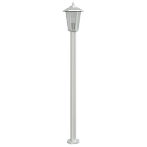 vidaXL Lampes de chemin 3 pcs Argentées 120 cm Acier inoxydable