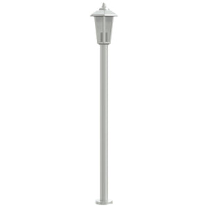 vidaXL Lampes de chemin 3 pcs Argentées 120 cm Acier inoxydable