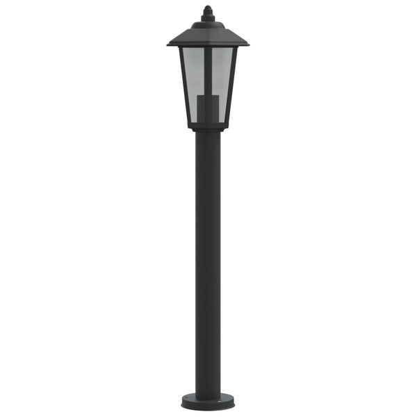 Wegeleuchten Set, 3 Stk, Schwarz, 80cm