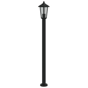 Schwarze Wegeleuchte Edelstahl 120cm